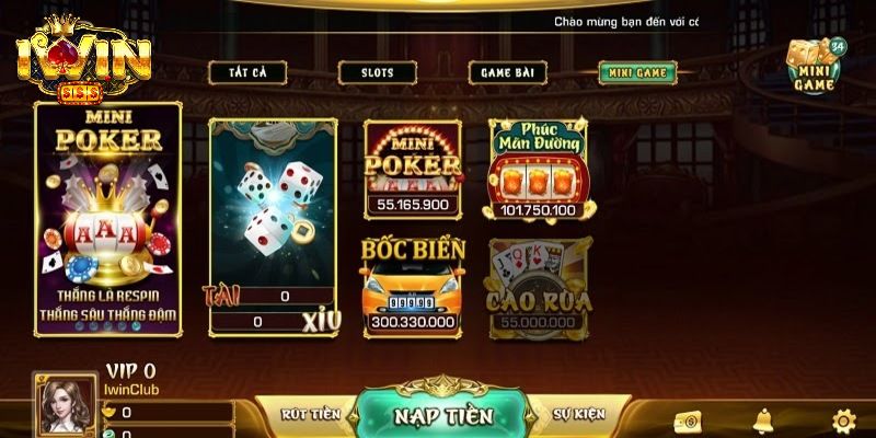 Kho game khổng lồ của trang chính chủ