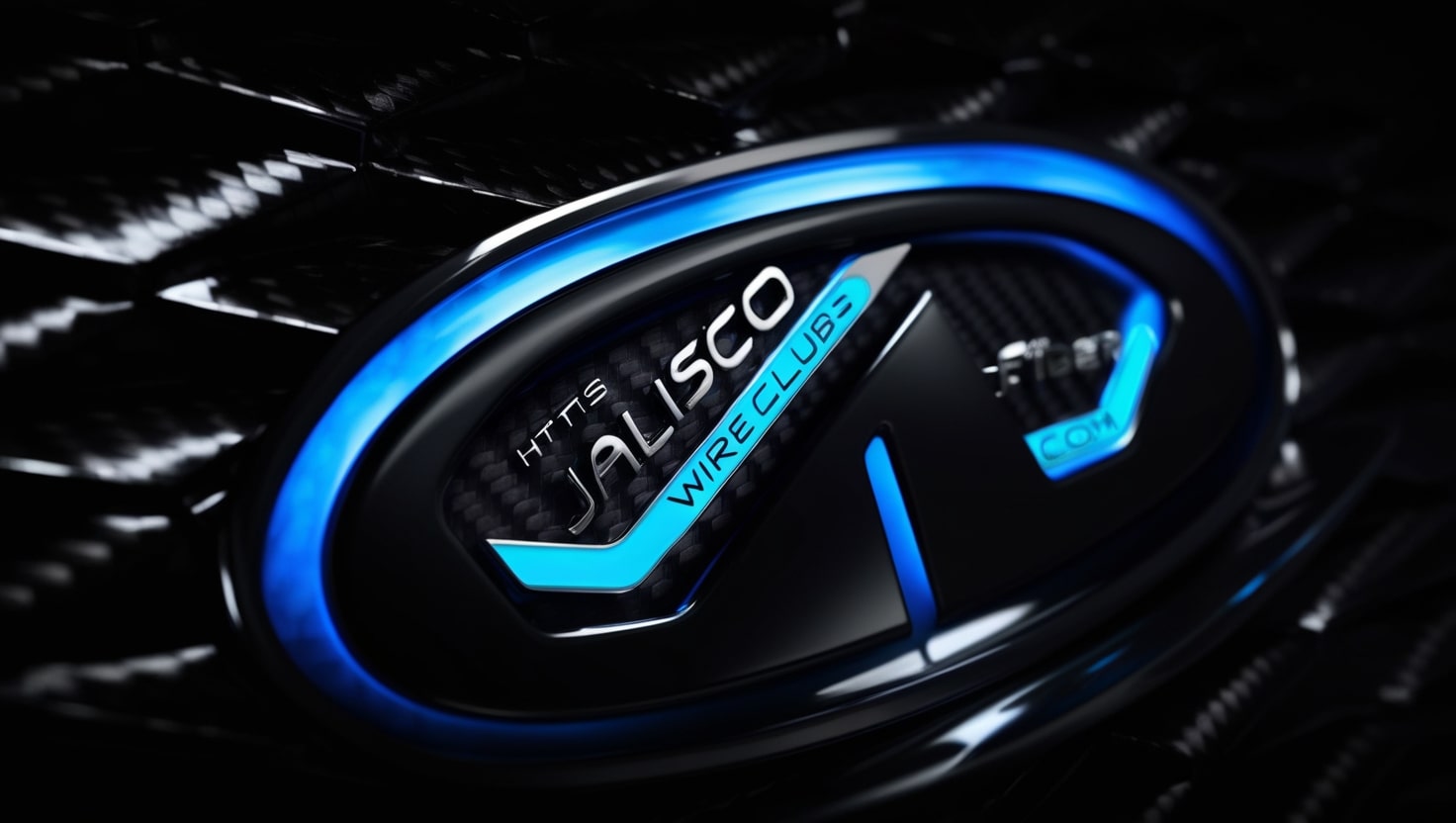 jalisco's carbon fiber v2 led logo emblem