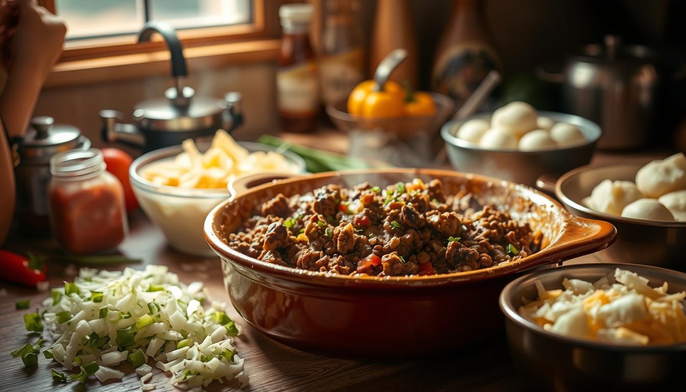 Ground beef hot dish recipe