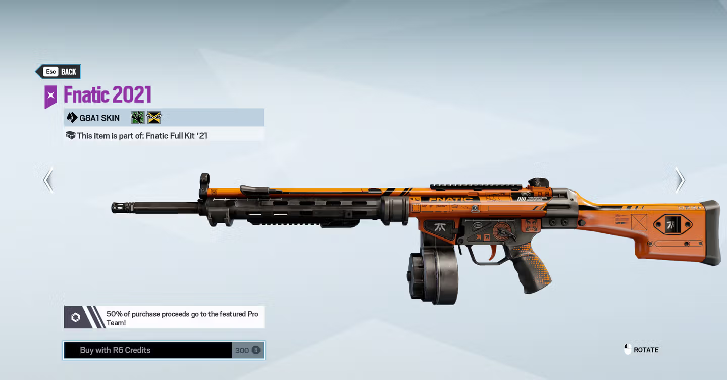 Fnatic 2021 G8A1 Skin