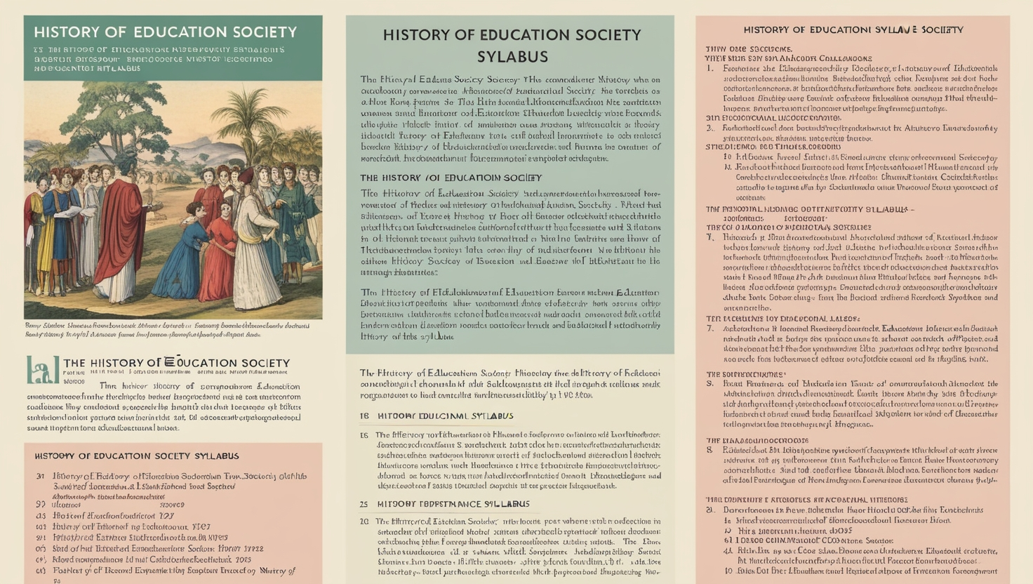 History of Education Society Syllabus