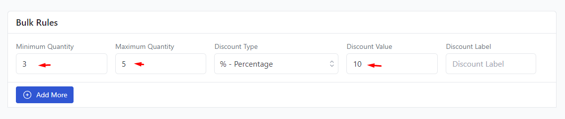 set bulk rule