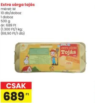 Tojás akciós az Interspar