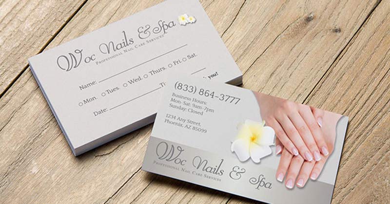 Mẫu card visit nail đẹp