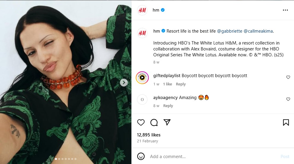 H&M influencer collabs