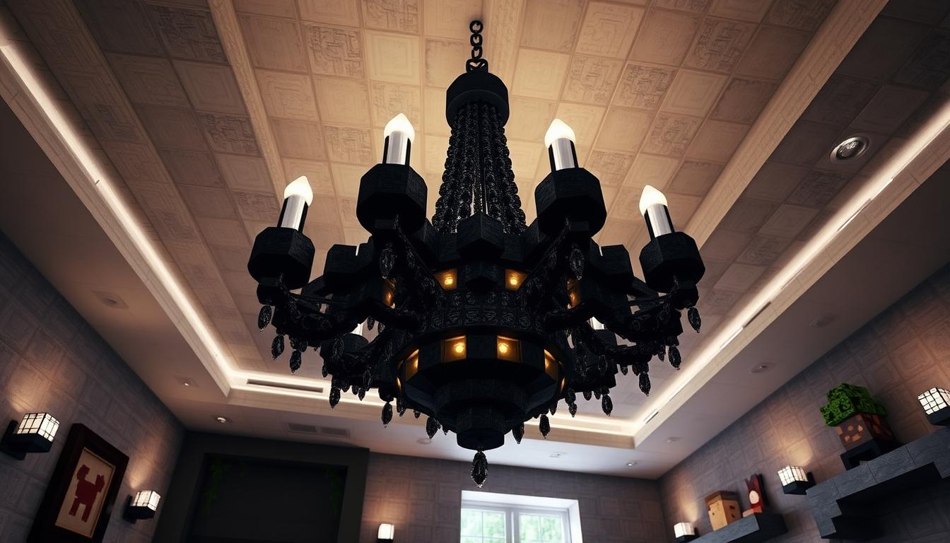 black chandelier minecraft