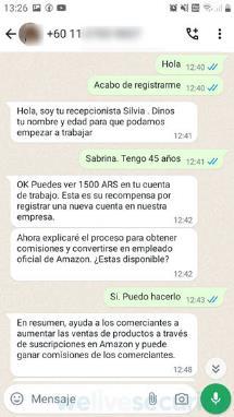 Whatsapp-estafas-ofertas-trabajo-scams-Amazon