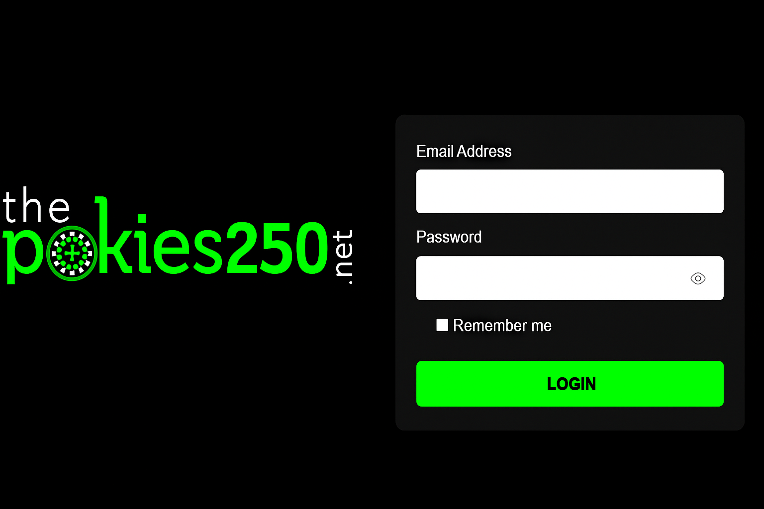 Register at ThePokies250.Net