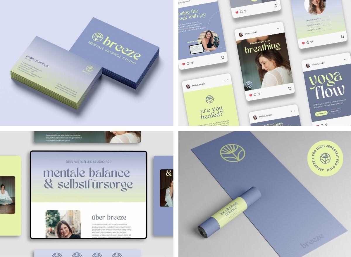 Breeze Mentale Balance Studio – Konsistentes Corporate Design