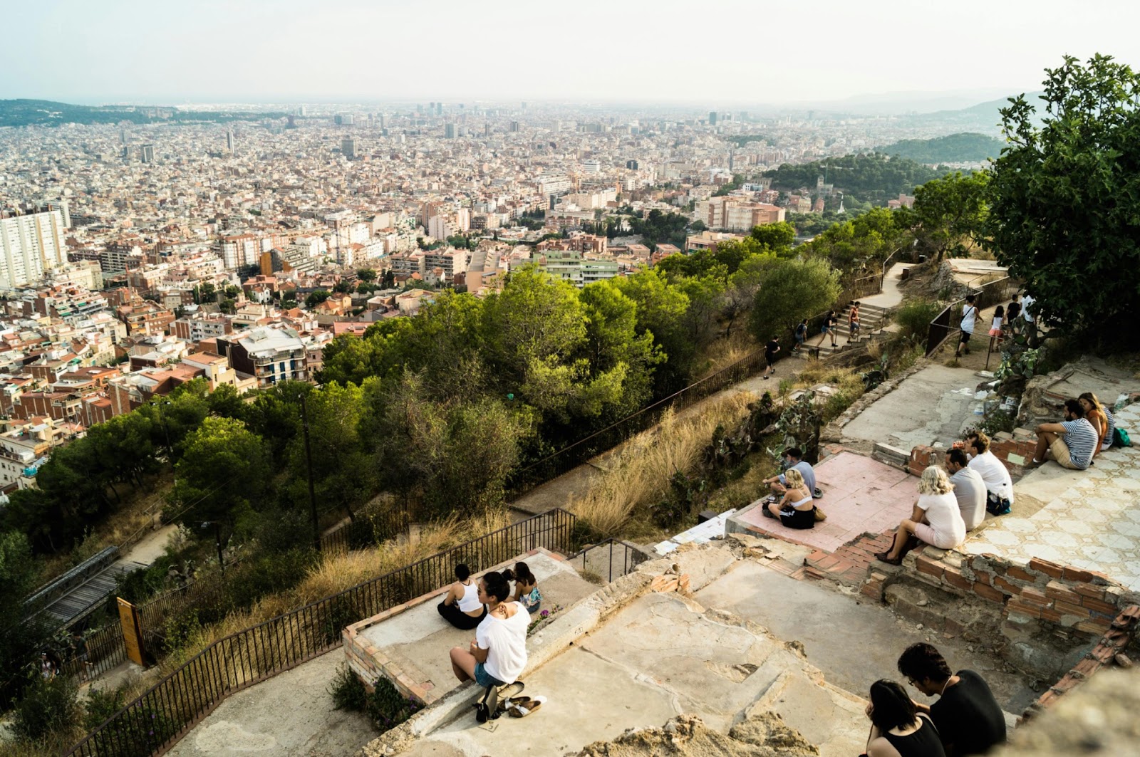 A view of Barcelona from the Bunkers de Carmel