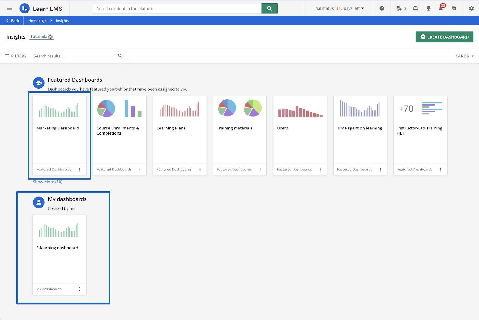 Docebo LMS interface displaying AI-driven automation, a powerful alternative to Cornerstone.