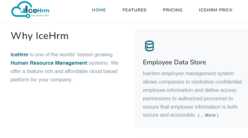 IceHRM – Best For Small Businesses And Startups