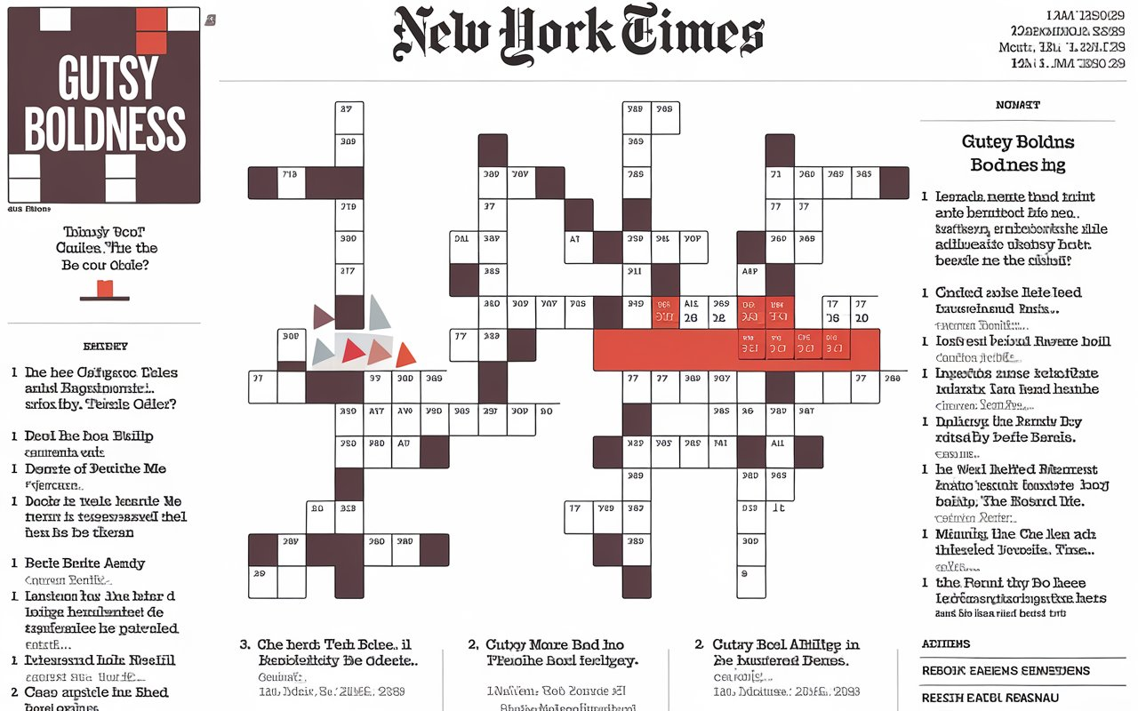 Gutsy Boldness NYT