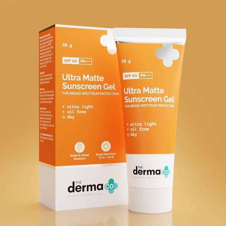 the derma co ultra matte sunscreen gel