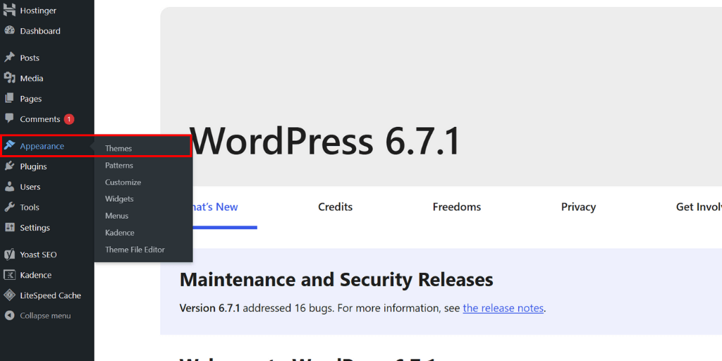wordpress dashboard themes