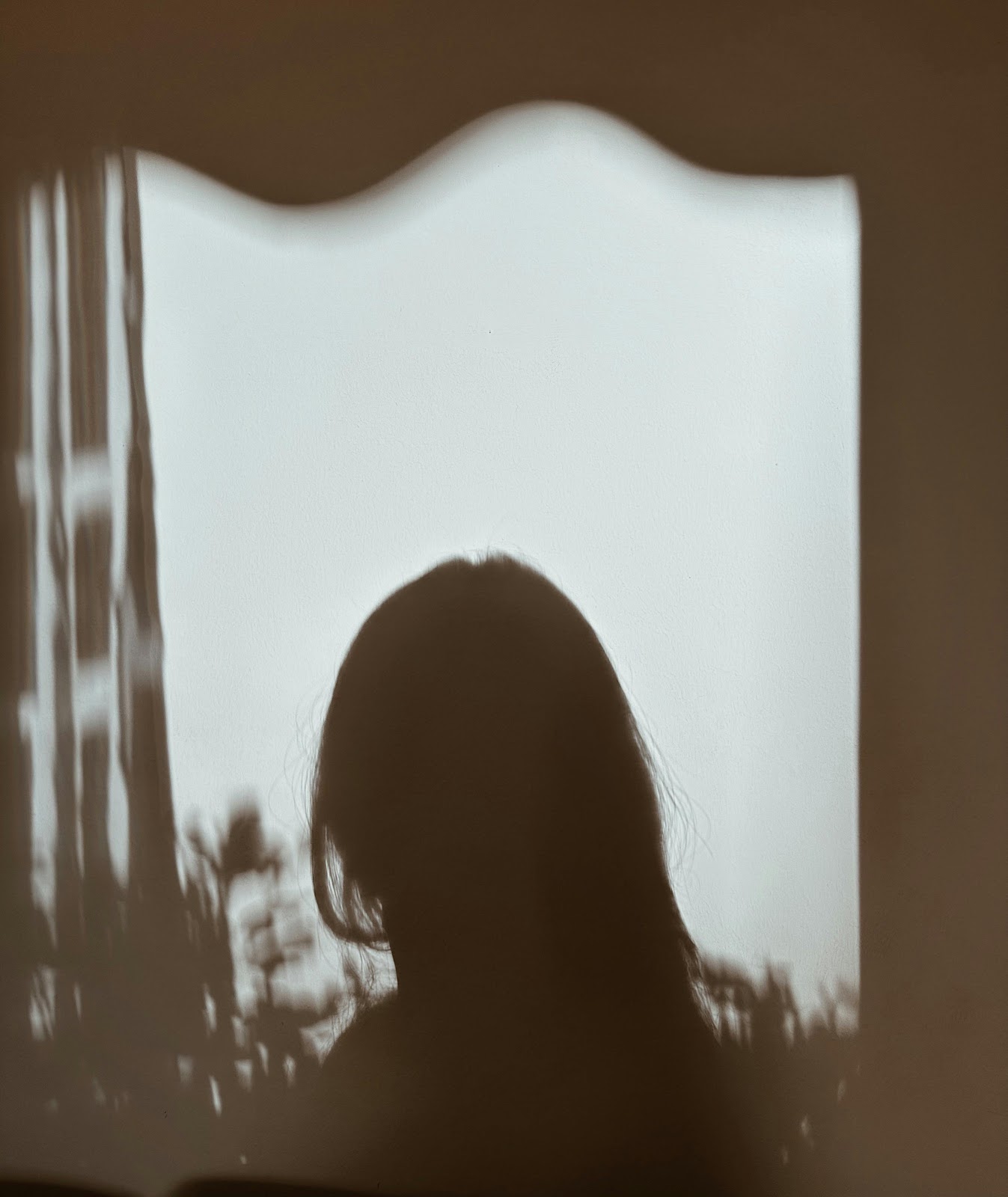 A reflection of a woman's silhouette in a window | Source: Pexels