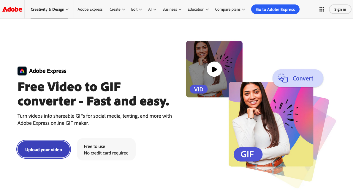 adobe express video to gif converter