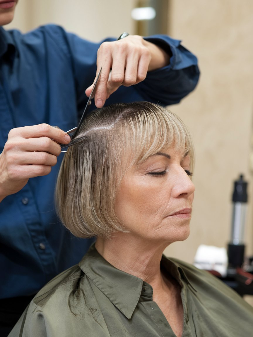 18. Short Wedge Cut for Volume and Shape