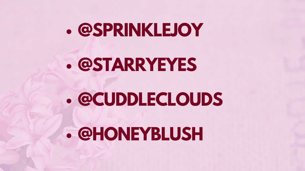 instagram usernames