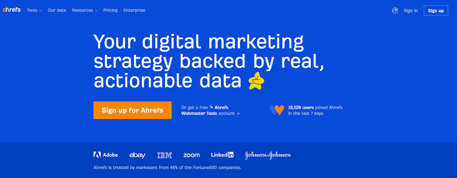 Ahrefs marketing intelligence platform