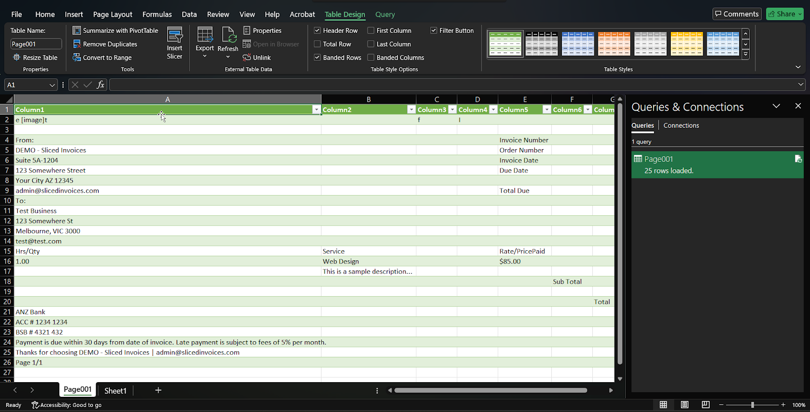 Extracting invoice data using Get Data (power Query) feature of Excel - Nanonets