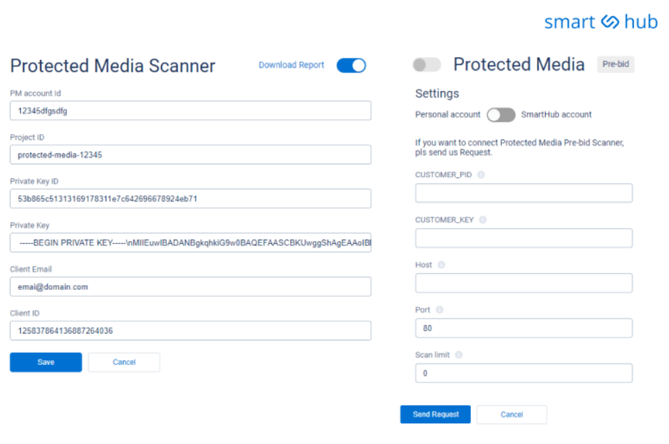 Protected media settings