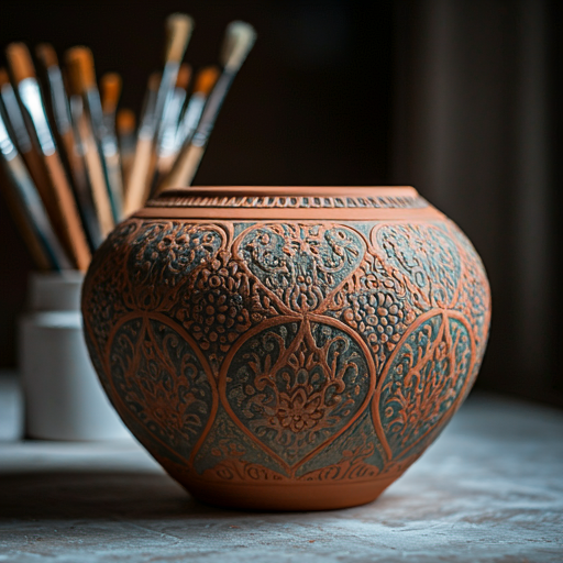 How to Paint and Decorate Clay Pots