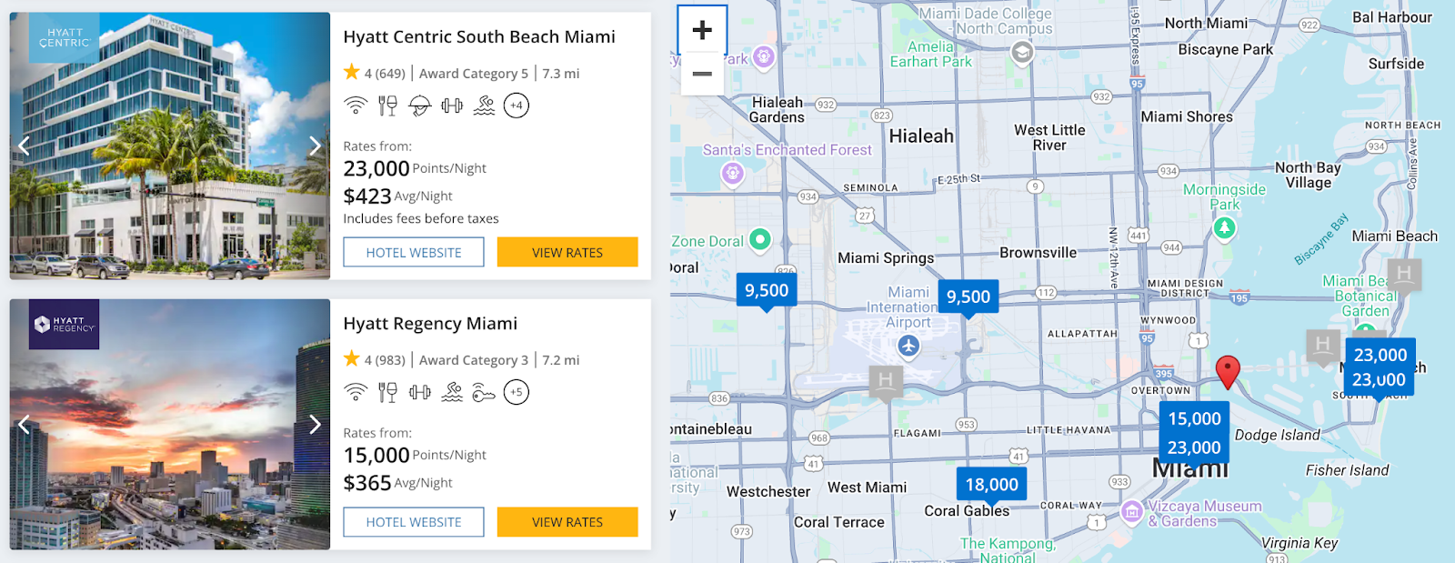 booking a hotel by transferring Bilt points