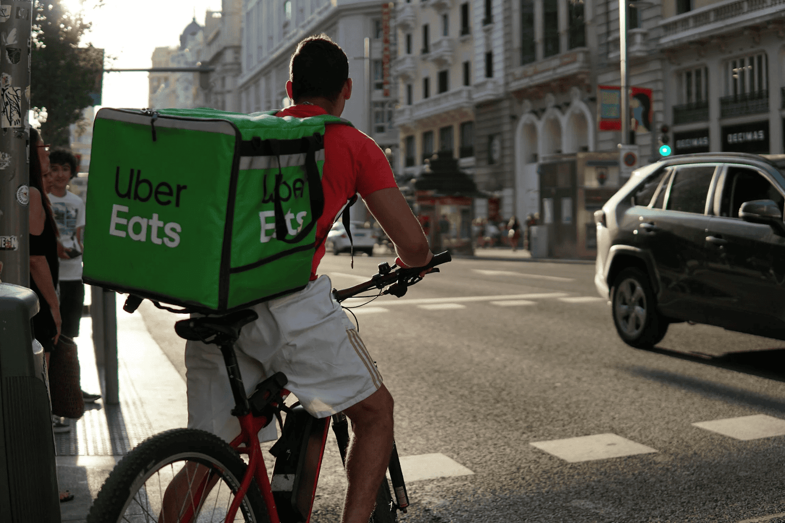 uber eats deliver on bike