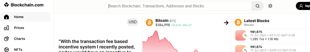 Blockchain Explorer