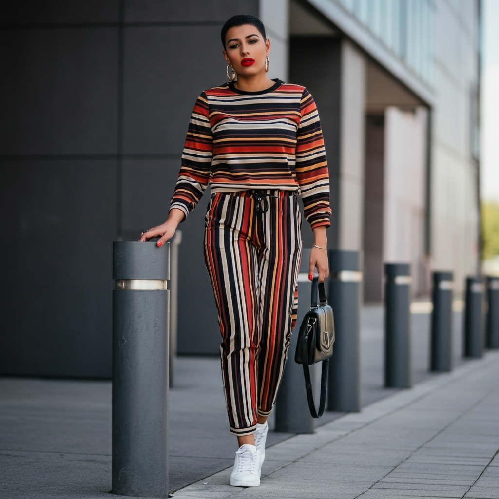 Double striped outfit