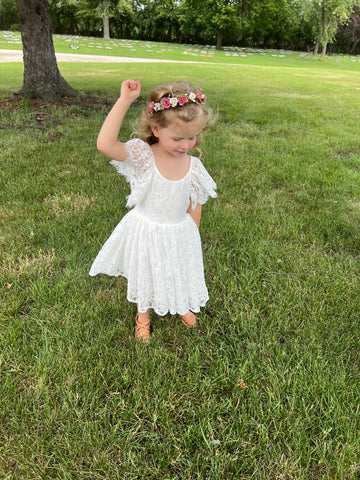 The Ivy Flower Girl Lace Dress