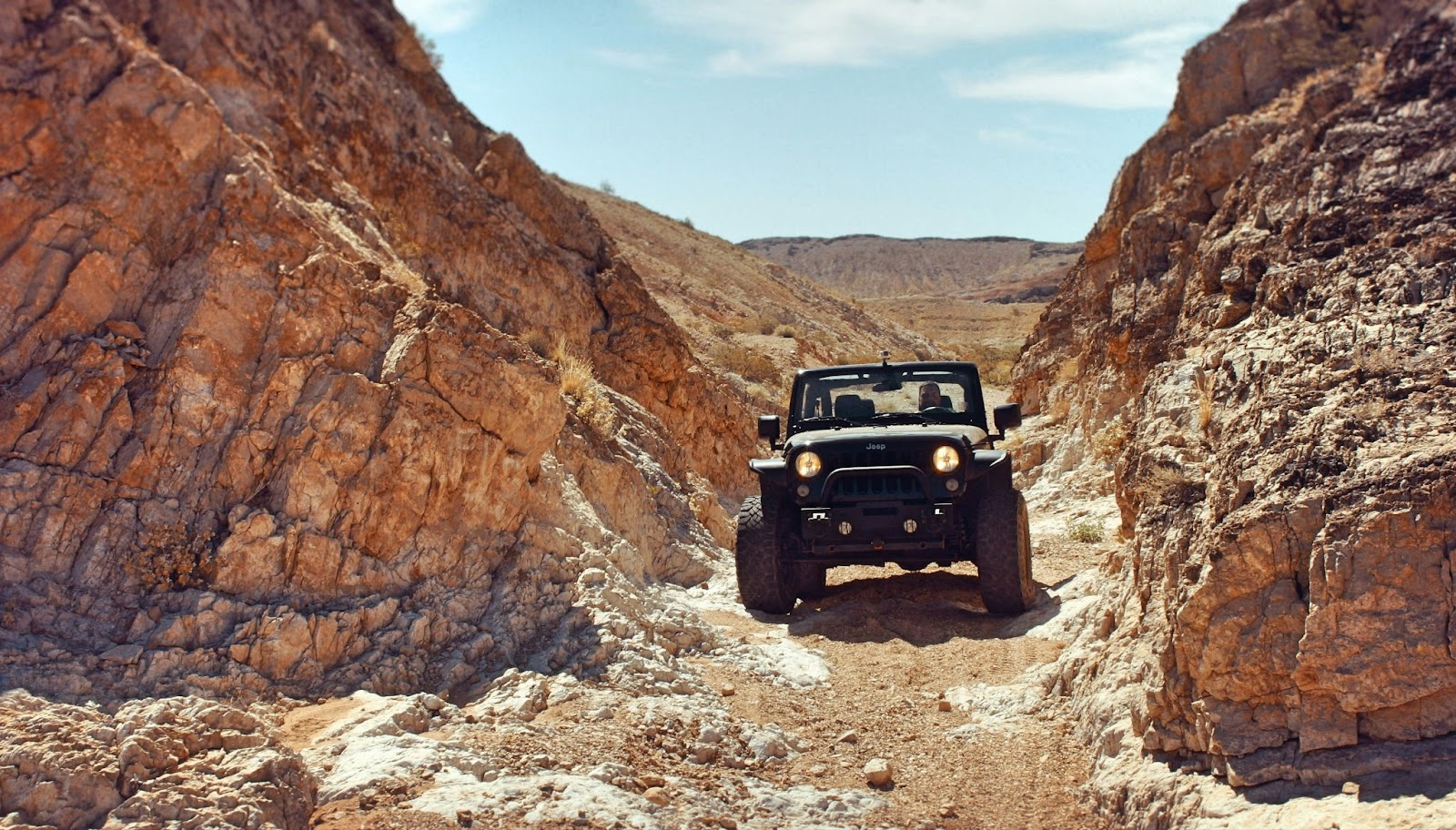 Jeep on a trail