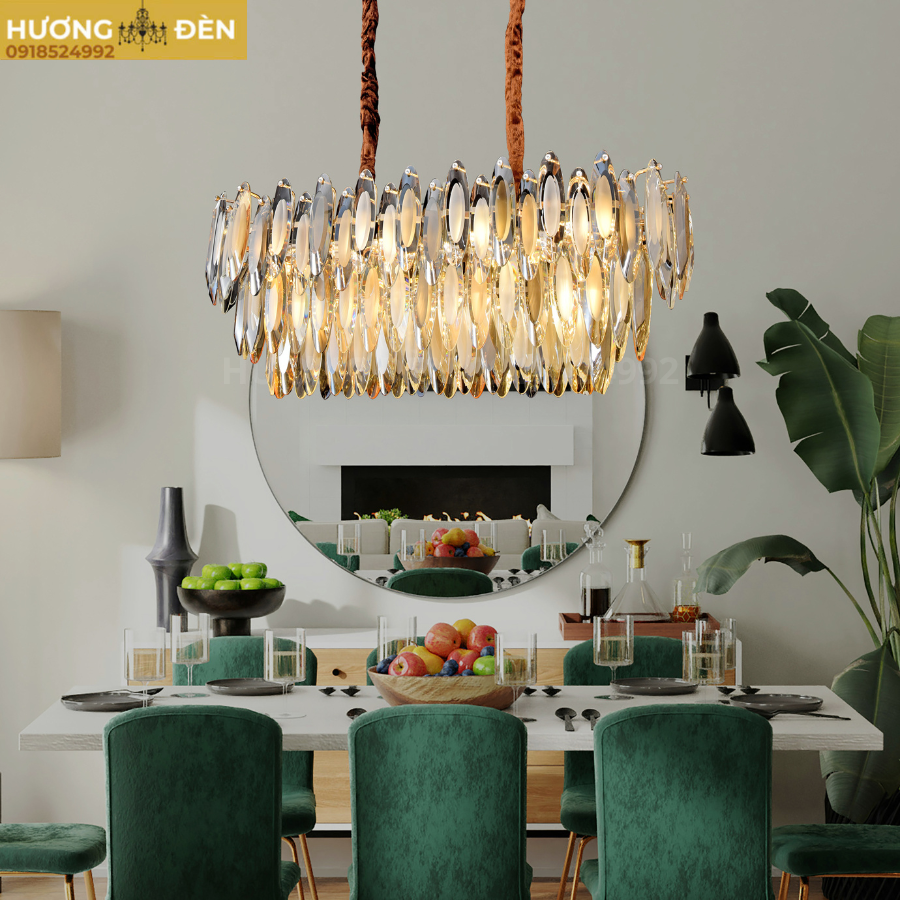 Đèn thả Pha Lê L900*H350 - E14*12