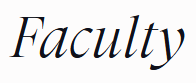 The word "Faculty" in text