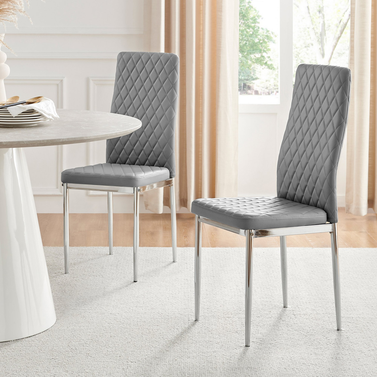 leather dining chairs
