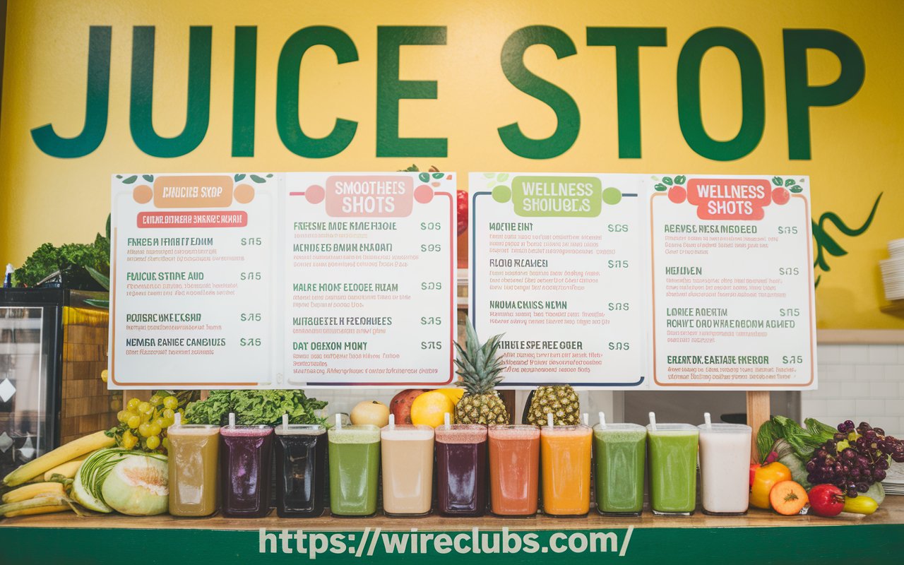 juice stop menu