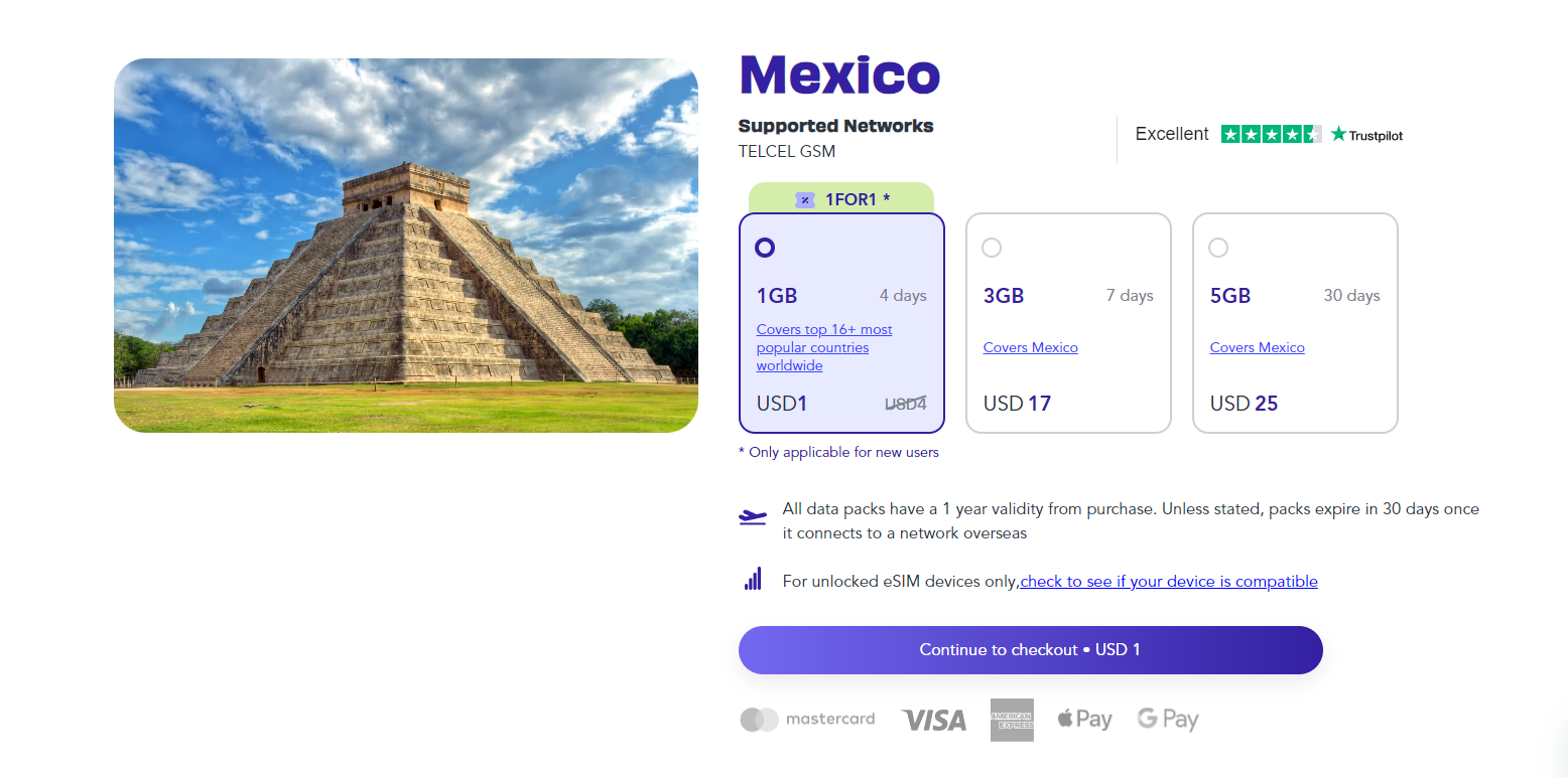 Jetpac Mexico eSIM 
