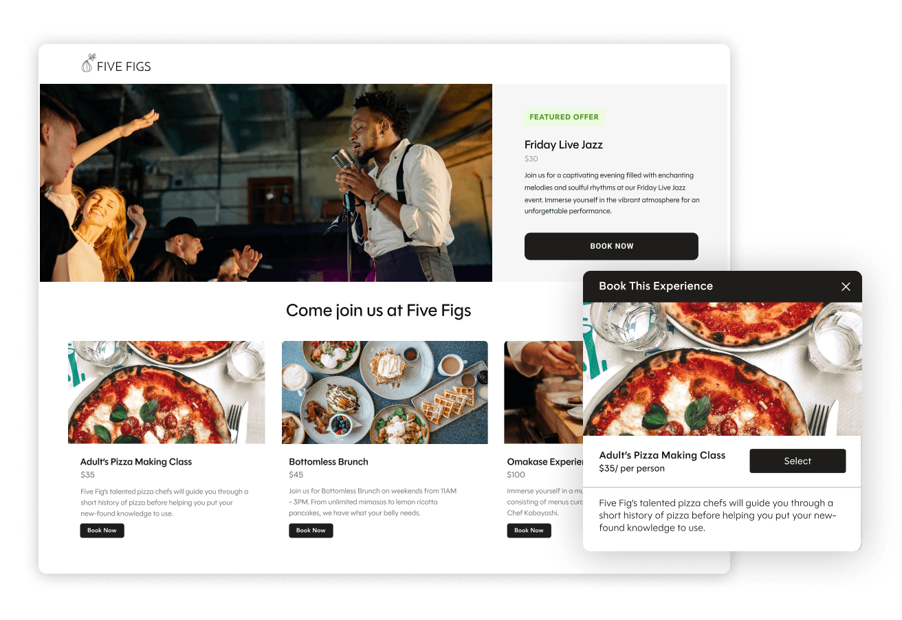 SevenRooms dashboard