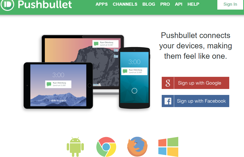 Pushbullet connects your devices, making them feel like one.