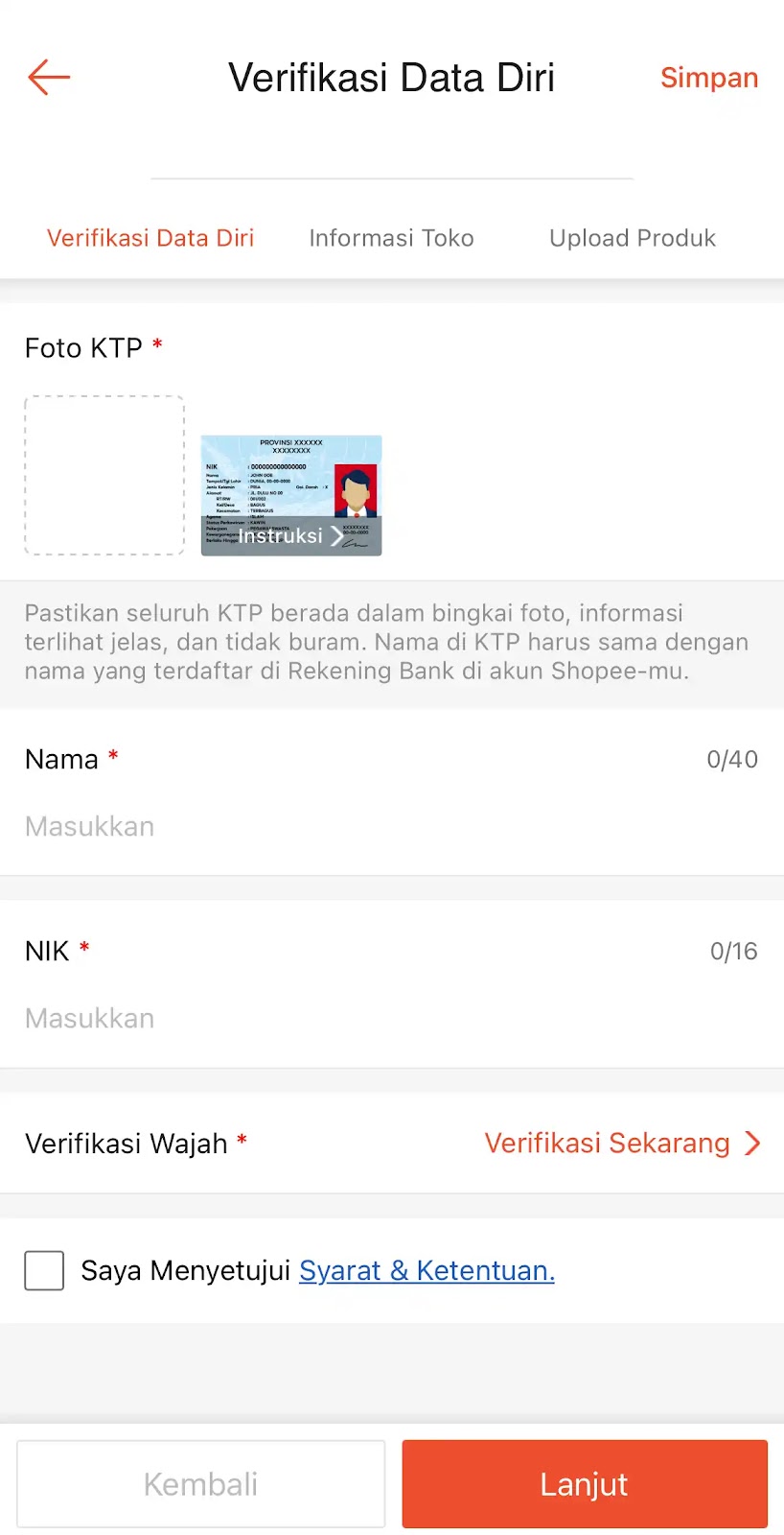 Proses verifikasi ini penting untuk memastikan keamanan akun penjual dan menghindari penyalahgunaan data.