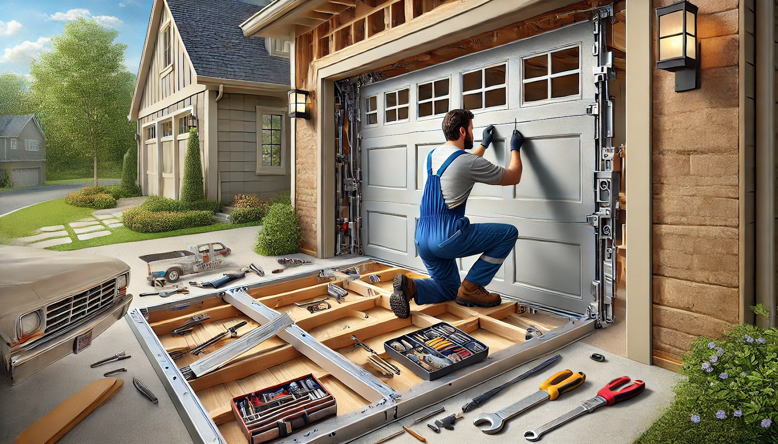 garage door section replacement