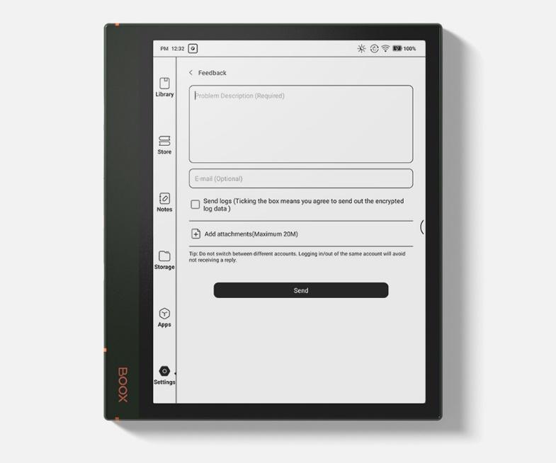 A black rectangular device with a black screenDescription automatically generated