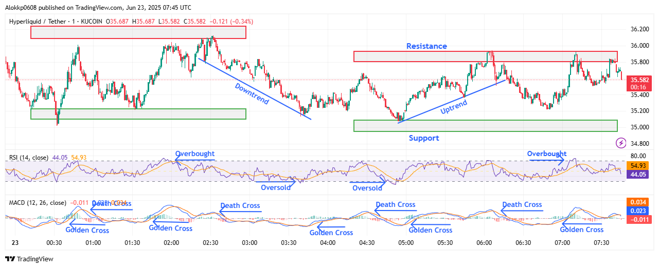 HYPE/USDT M-1 Analyzed by Alokkp0608, published on June 23rd, 2025
