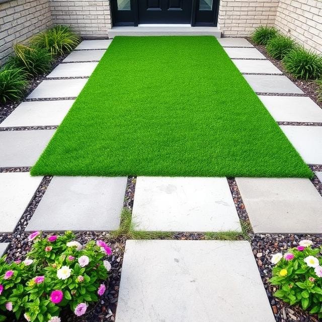 Artificial Turf Entry Lawn