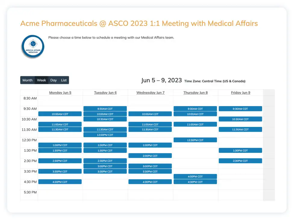 calendar in hec