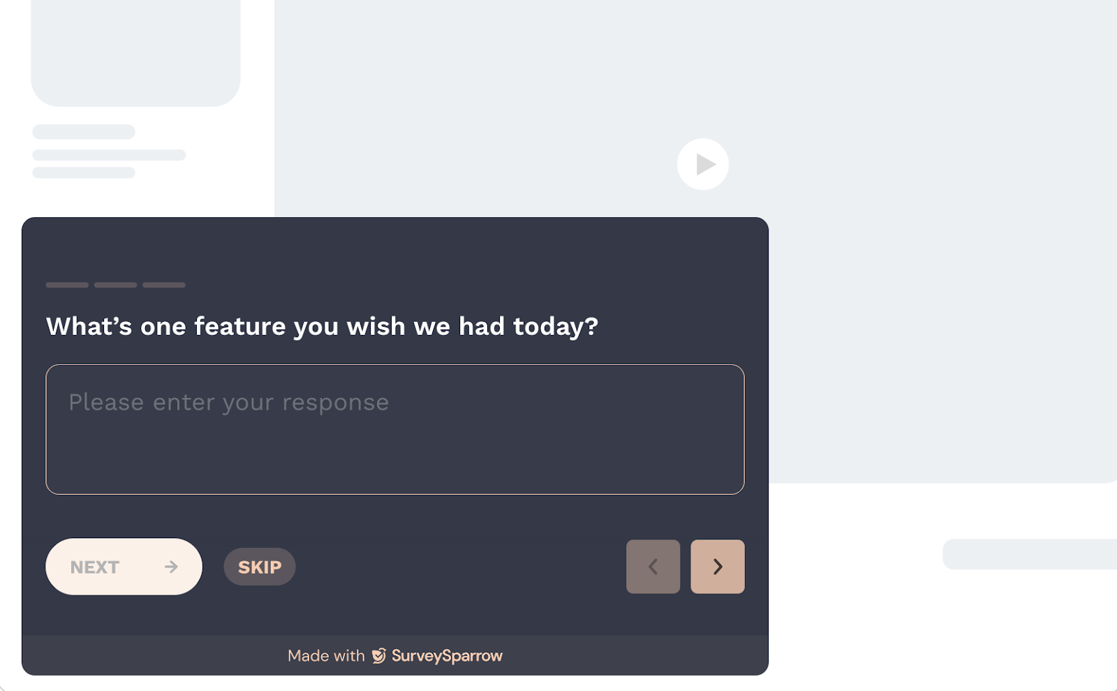 User experience (UX) testing tools in Survey Sparrow