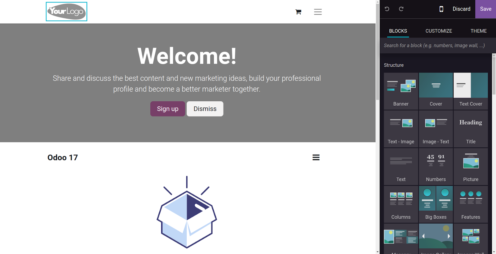 Odoo 17 website