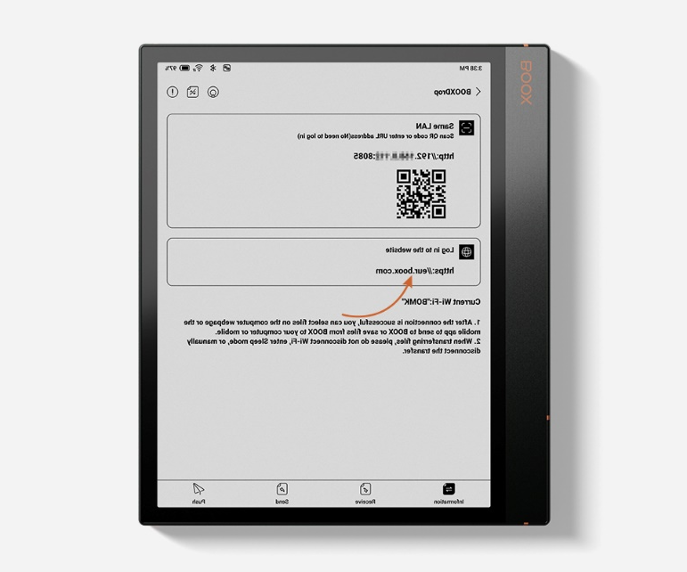 A tablet with a qr codeDescription automatically generated