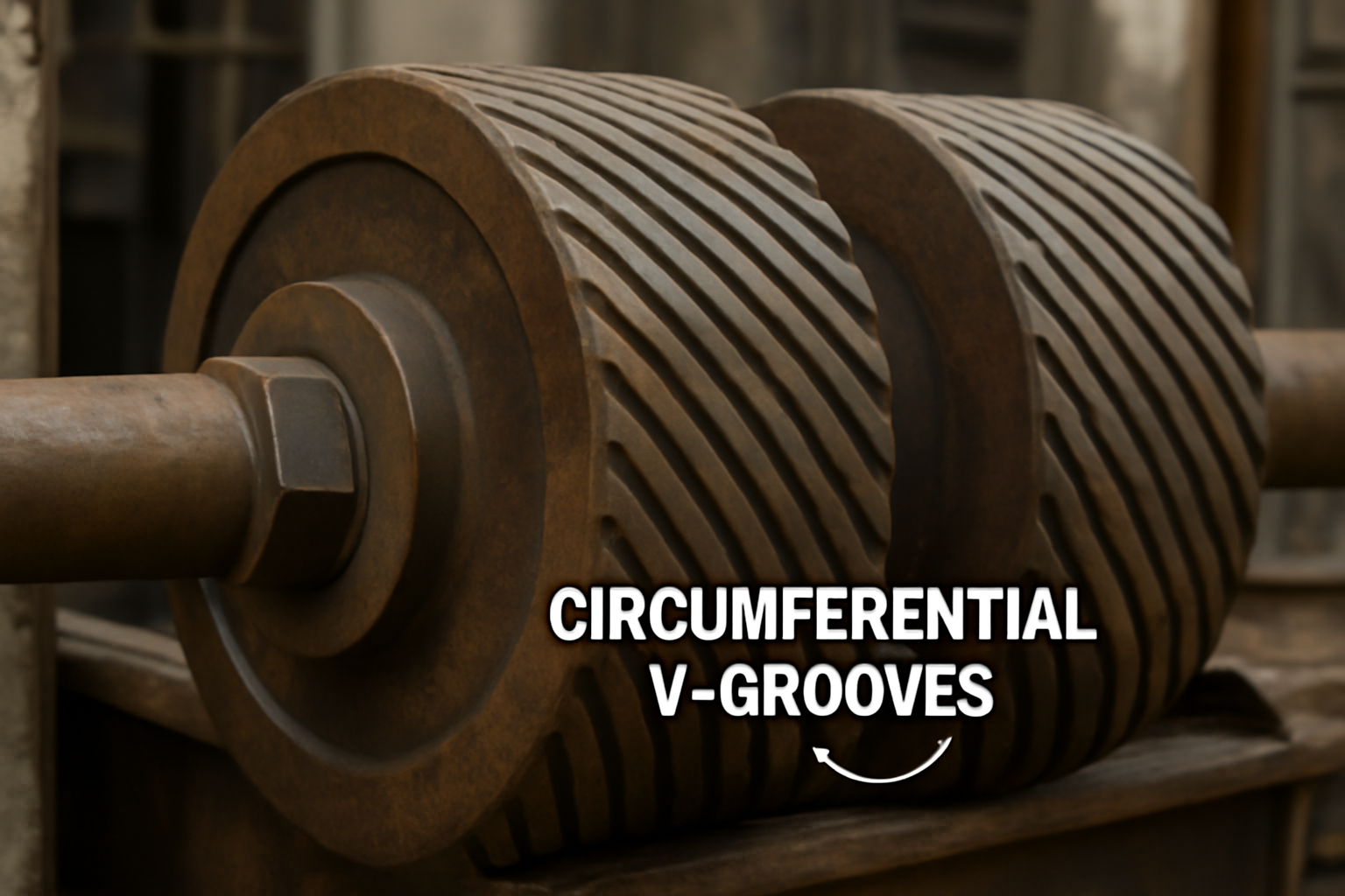 Circumferential V-Grooved Sugar Mill Lotus Rollers